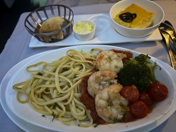 Prawns tender, but tomato sauce very sweet which was off-putting,