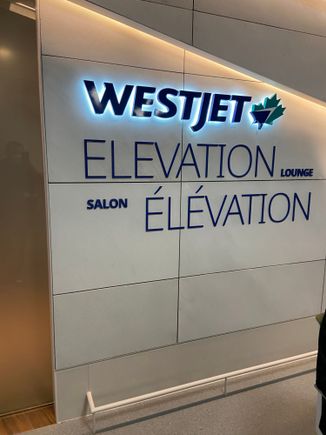Westjet Elevation lounge

