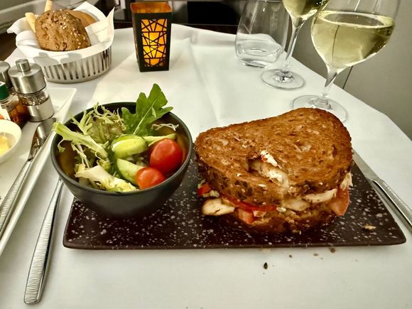 Chicken tikka sandwich.