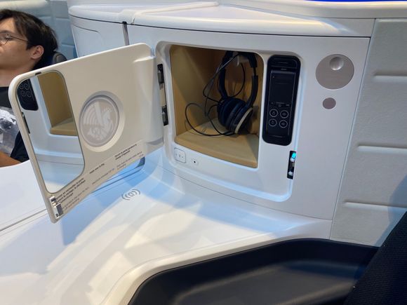 Pretty much the same storage space as in the other seats.