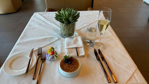 Creme Brulee
and a duck

