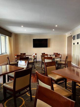 Executive lounge seating (computers and printers to the right off screen)
