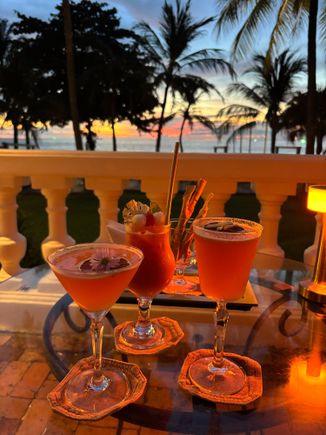 Evening Cocktails and Sunset