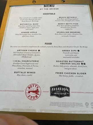 Bridge bar menu