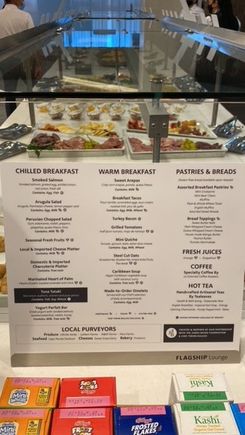 Breakfast menu