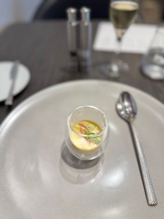 sweet corn amuse bouche: good as always.