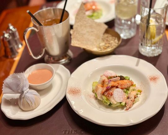 Lobster salad with caviar 