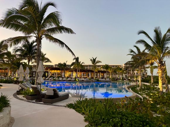 View of Preferred Club Pool and Seaside Grill