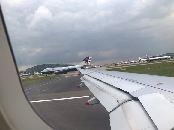 Is this the plane with the Landor livery?  We saw this as we taxied toward the gate after landing at LHR on 18 May, around 13:00.