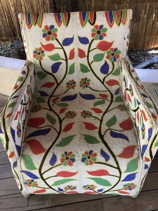 Beaded chair used in the prior incarnation of the camp