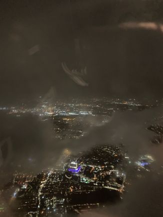 West London. Some clouds covered the night scenery...