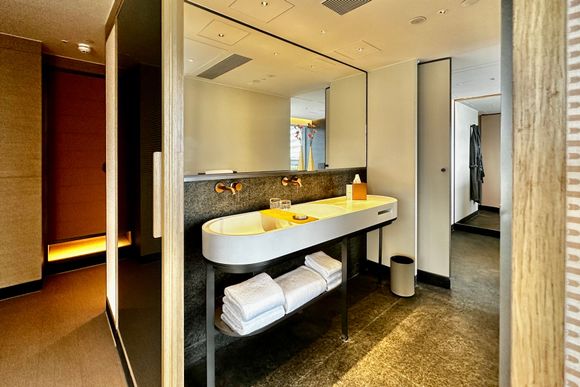 Closet and washroom