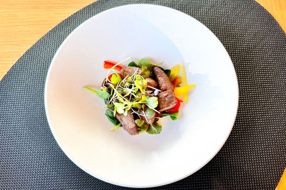 Breakfast Steak salad 