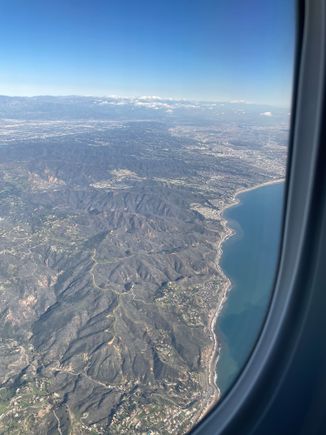 Flying into LAX