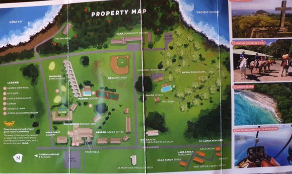Map of the property (our room is circled). I would say the 300s and 400s (on opposite sides of the big green area) are ideal, with 311 or 411 being the "oceanfront" units. The 200s and 500s are a bit set-off and won't have as nice direct ocean views.
