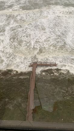 View out of the Condo at Jacksonville Beach this morning (its 