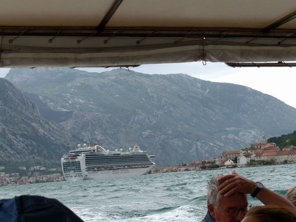 Here is another cruise ship. It is much larger than the Ovation.  Don't you think the aft looks like it was chopped off.