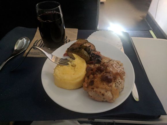the now famous Rosemary Chicken.  It is a good thing I pre-ordered, as there were no menus, and otherwise, I'd have no idea the chicken's name was Rosemary, may she rest in peace.