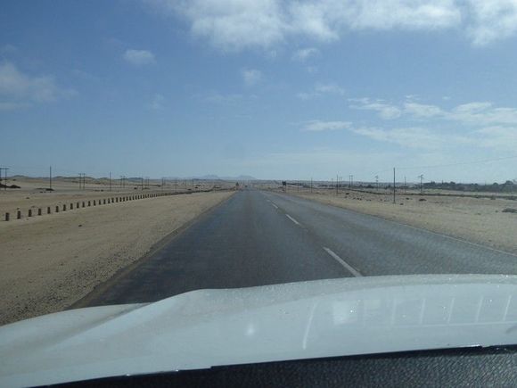 The B2 heading out of Swakopmund