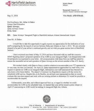 Atlanta Airport Letter 1