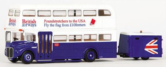 British Airways bus with trailer