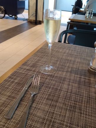 I think it was Pommery? Anyway, it was refilled regularly, and I hope Chilewich copyrighted/trademarked/patented that placemat design. 