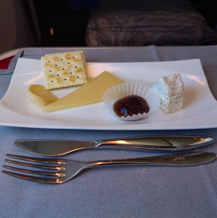 Added the cheese before dessert 