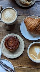 After lunch snack at El Pan De La Chola.  Very delicious coffee and baked good. Amazing inside as well.