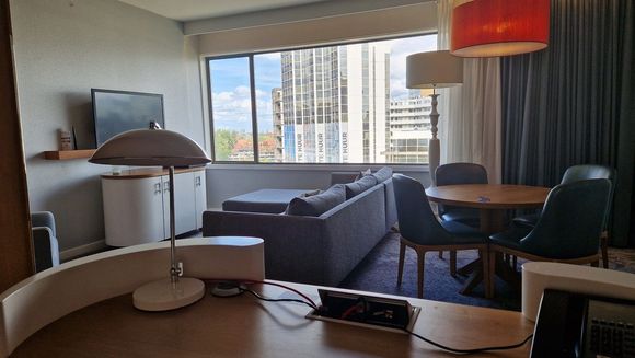Room wasn't ready yet, got a further upgrade.