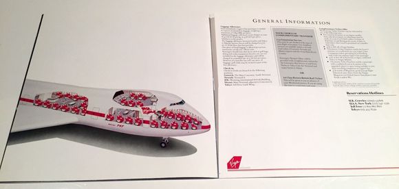 In the lste 90's virgin increased its Upper class seating to zones A,B and C plus the original upper deck.
The lounge sofa was removed from the upper deck for additional seats.