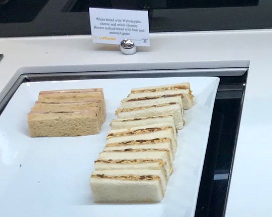 Standout Senator finger sandwiches