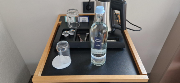 I believe the bottle of water is included for all guests.