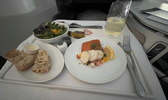 Starter. Salmon main was OK to look at but really tasty (hence the missed photo).