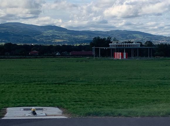 So close to the runway you could almost use it as ILS