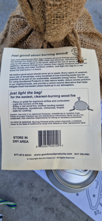 On the bag there were some instructions.
