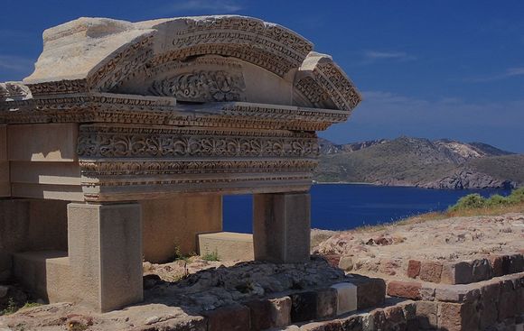 Ancient Theatre of Milos - near where the Venus de Milo was unearthed in 1820.