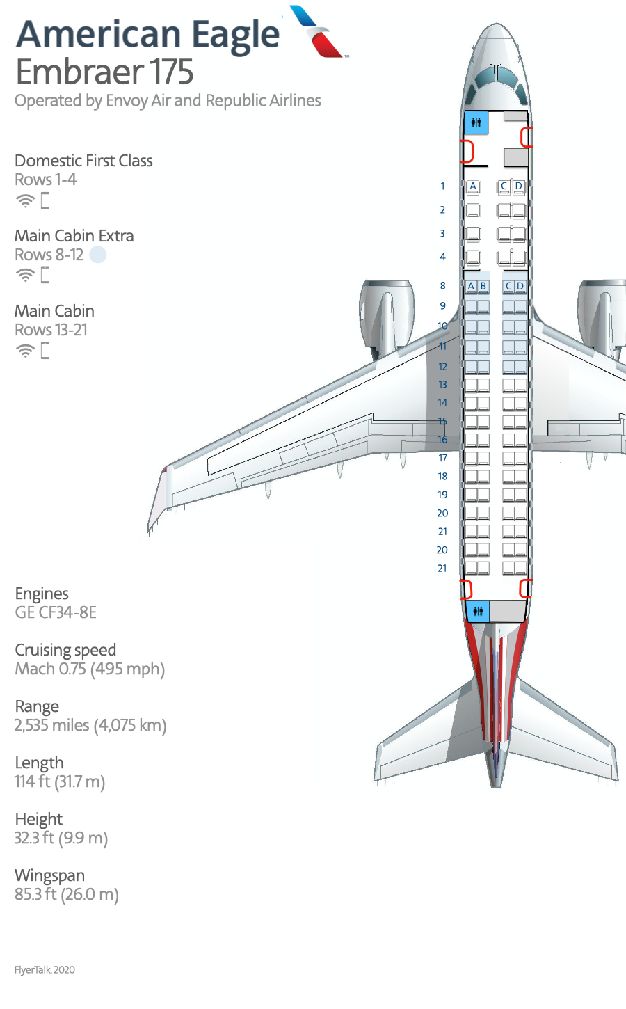 Embraer E 175 E175 Discussion Seating Power Etc Flyertalk Forums