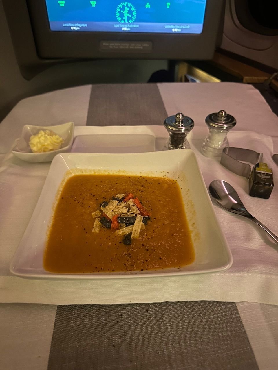 And the soup. 