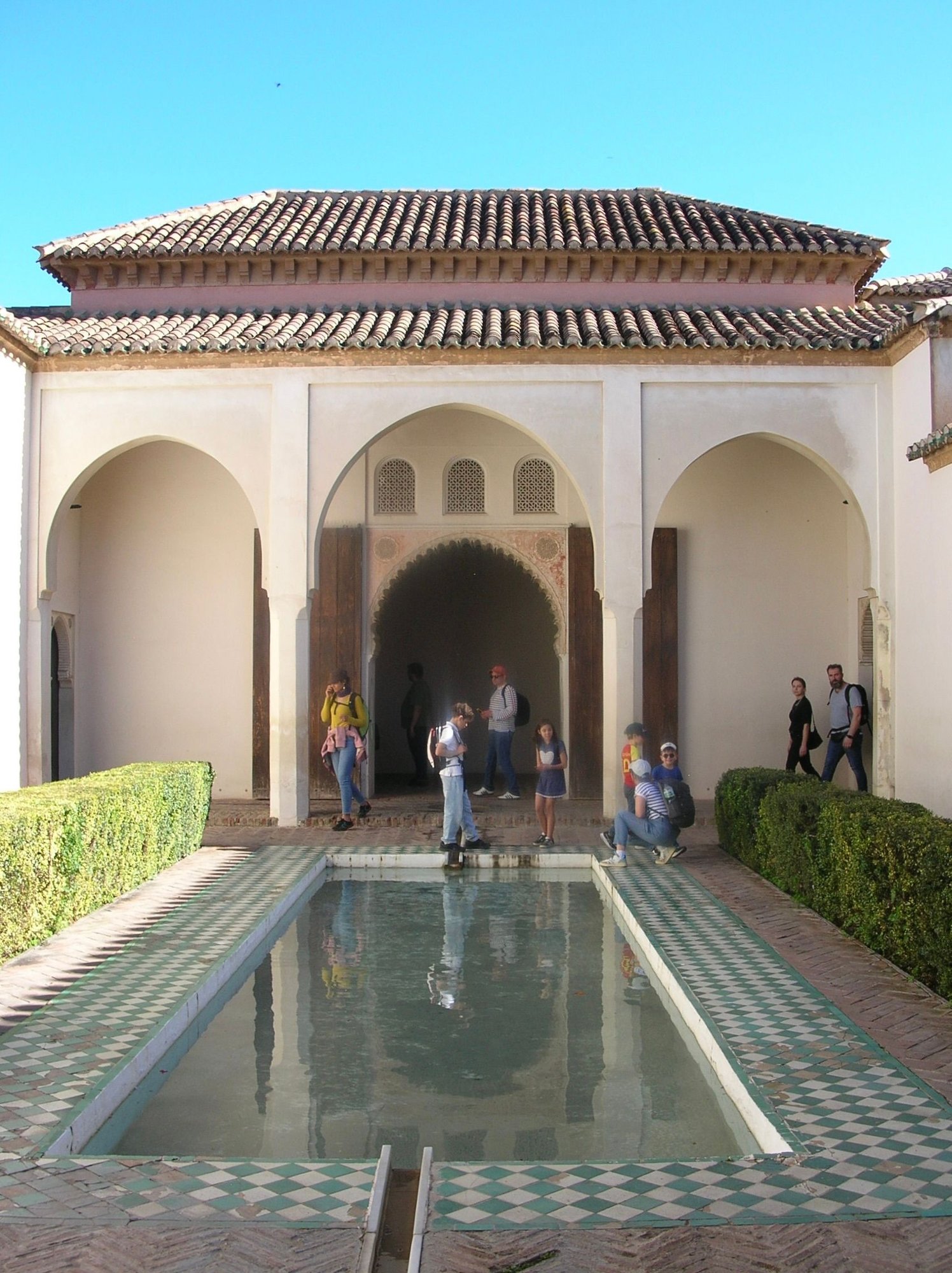 The palace at the top of Alcazaba, kind of like the little sister of Alhambra