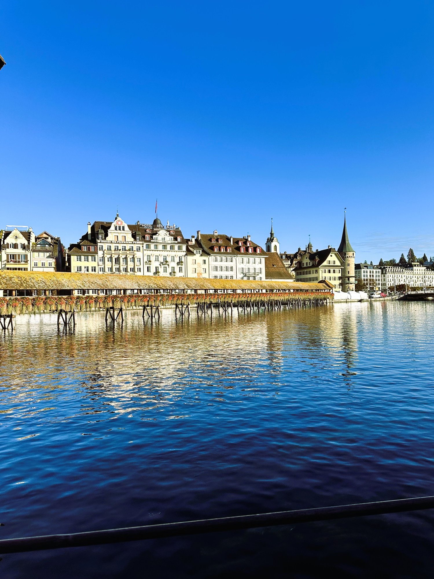 Walking to Luzern Bahnhof