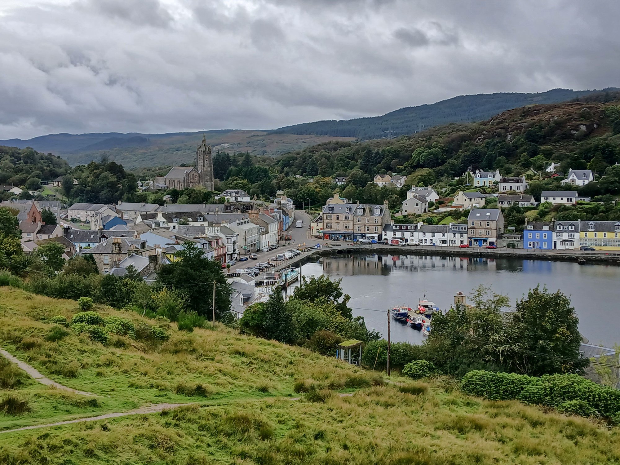 View of Tarbert from Castle