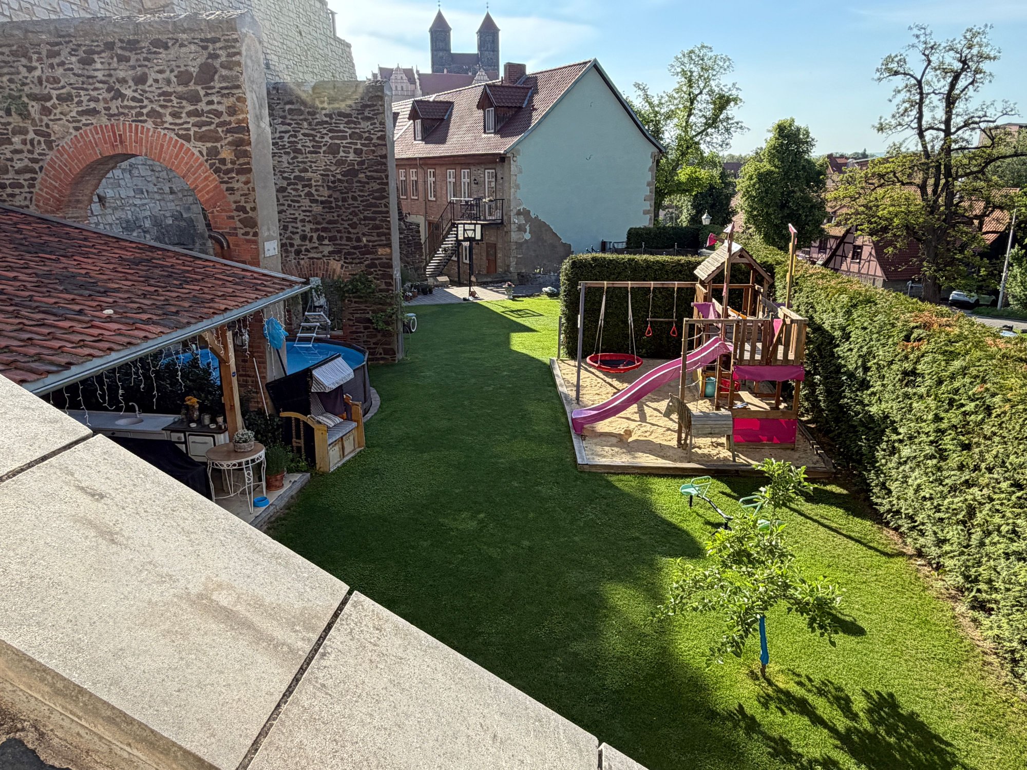 When your backyard meets the walls