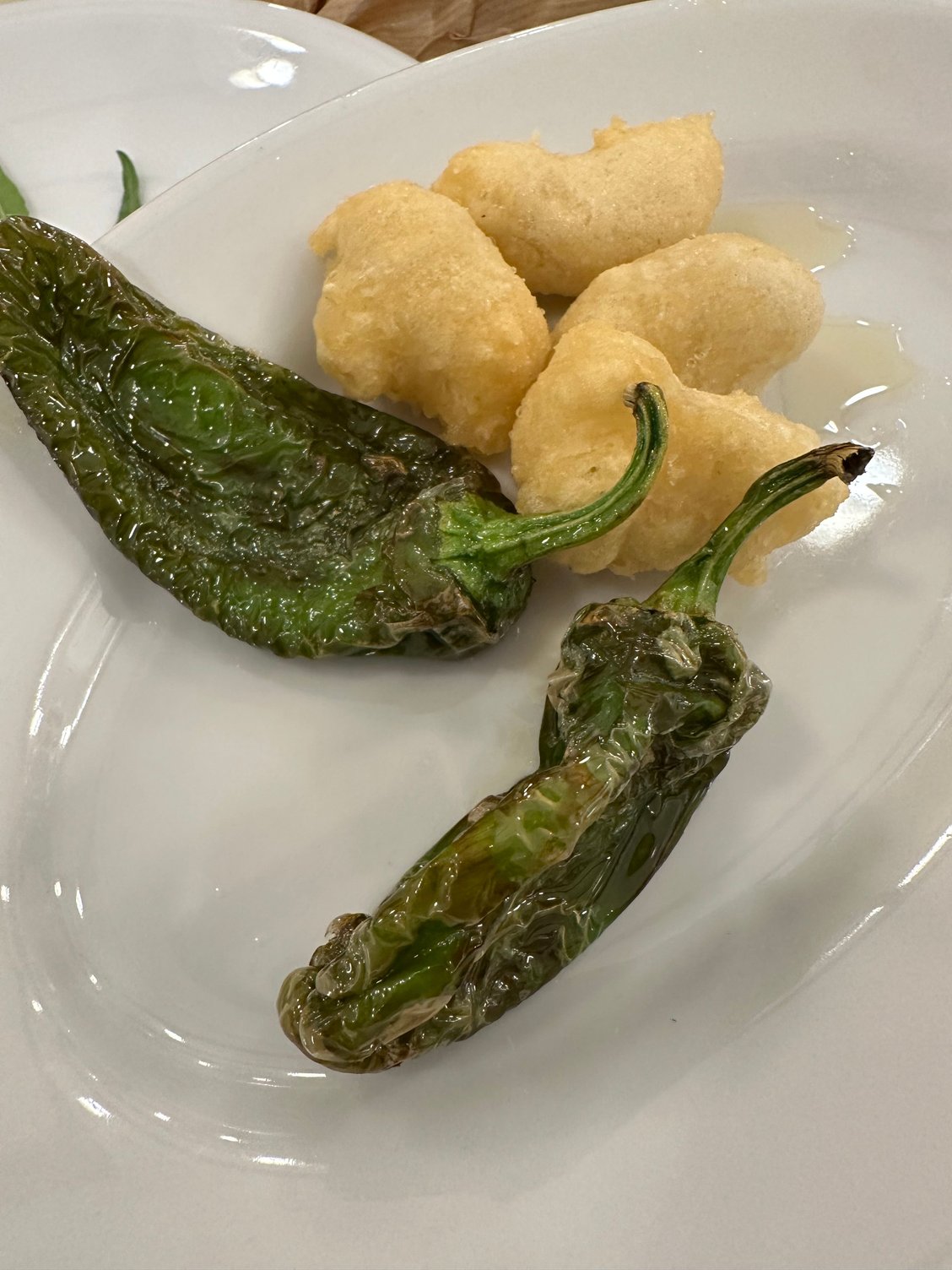 Panzerotte, fried peppers...there were also wonderful squares of fried polenta