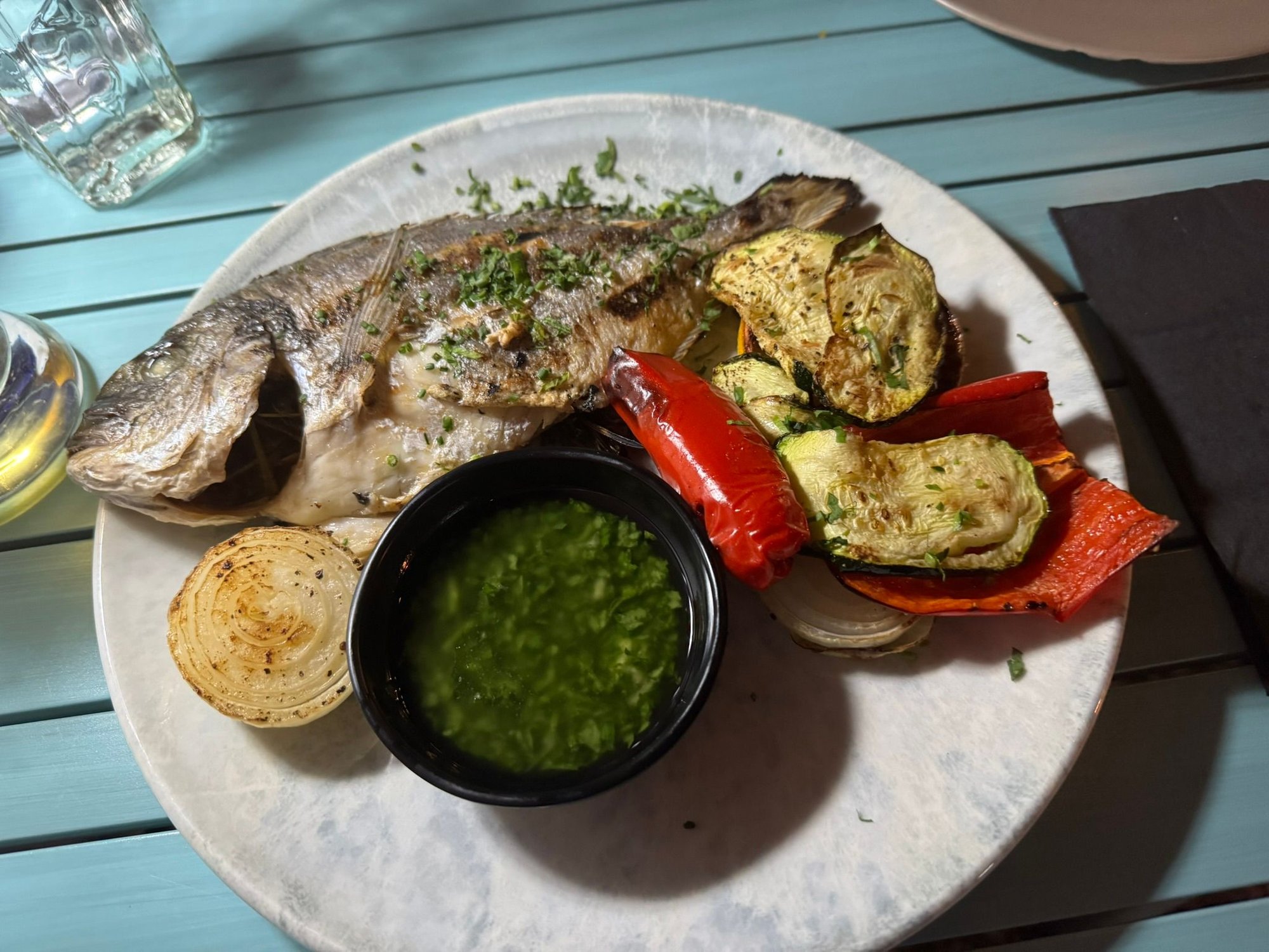 and Ed ordered a white fish