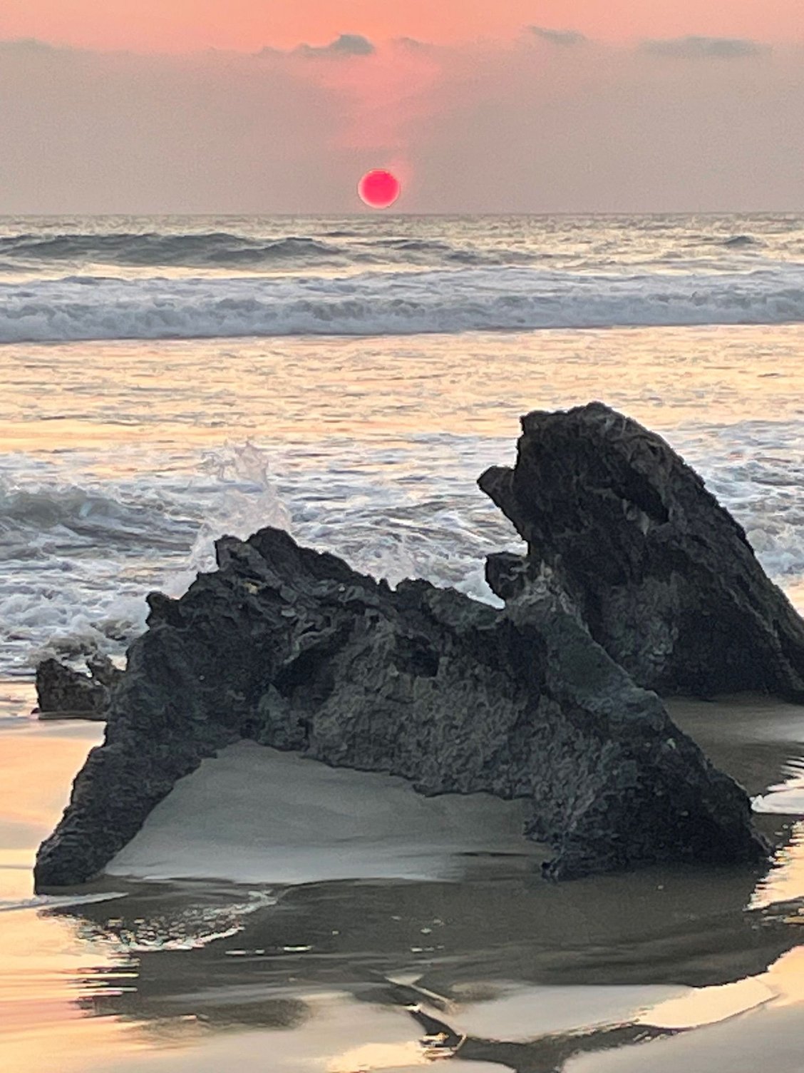 Wonderful orange sun