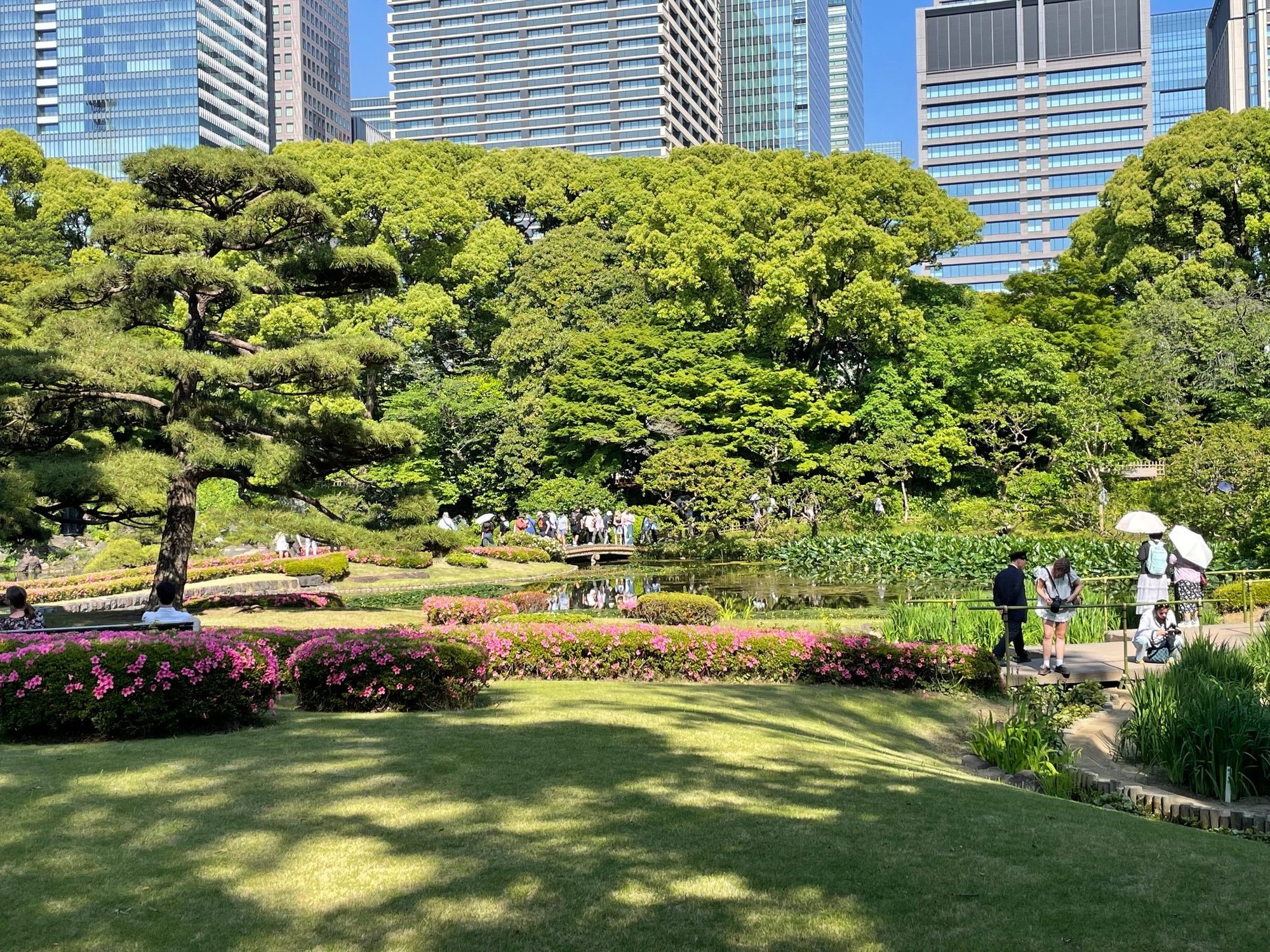 The gardens weve seen havent felt like Japanese gardens that we have seen at home in the States, and I think because have taken all of the elements of Japanese gardens and crowded them in one spot.