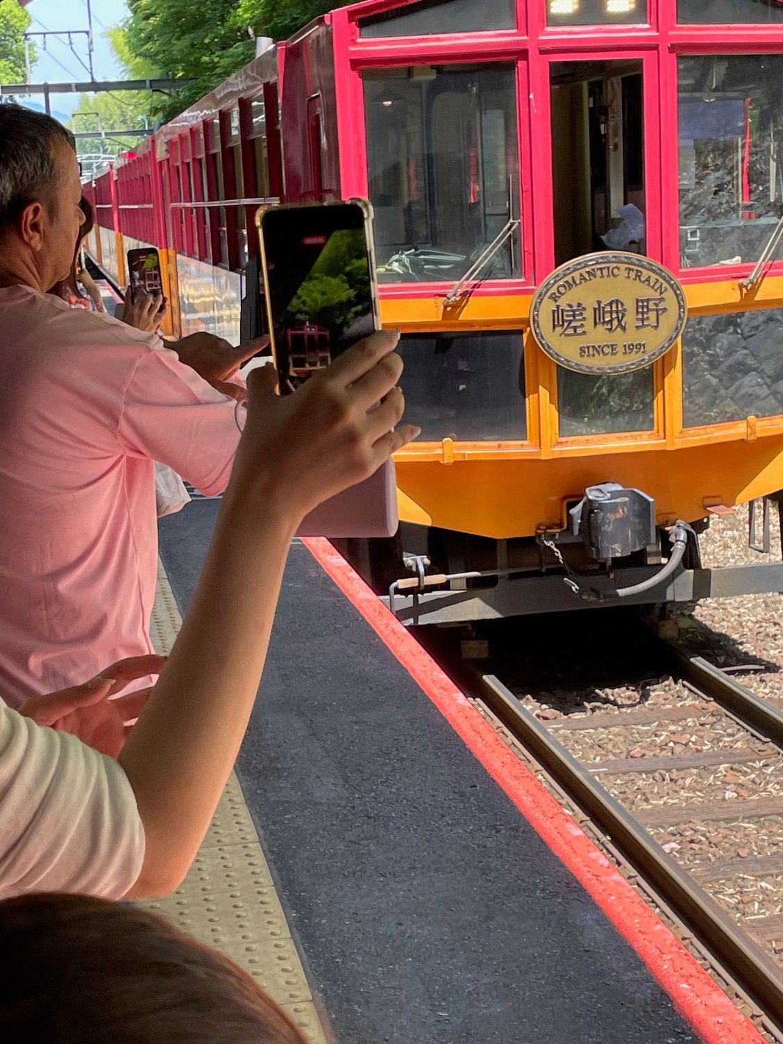 Here comes the train!