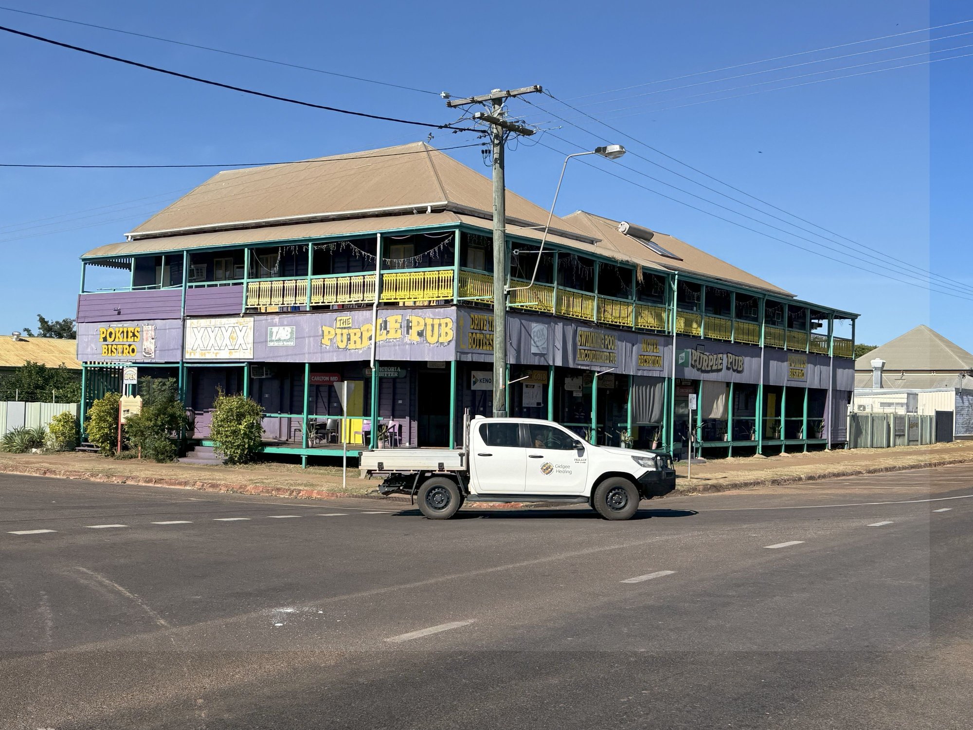 The Purple Pub, Normanton - a classic outback 