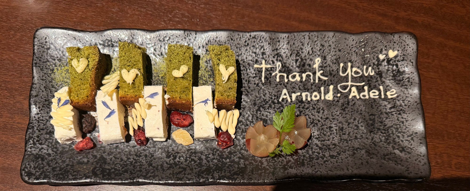 2nd night dessert plate