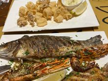The branzino was good the rest dry. 